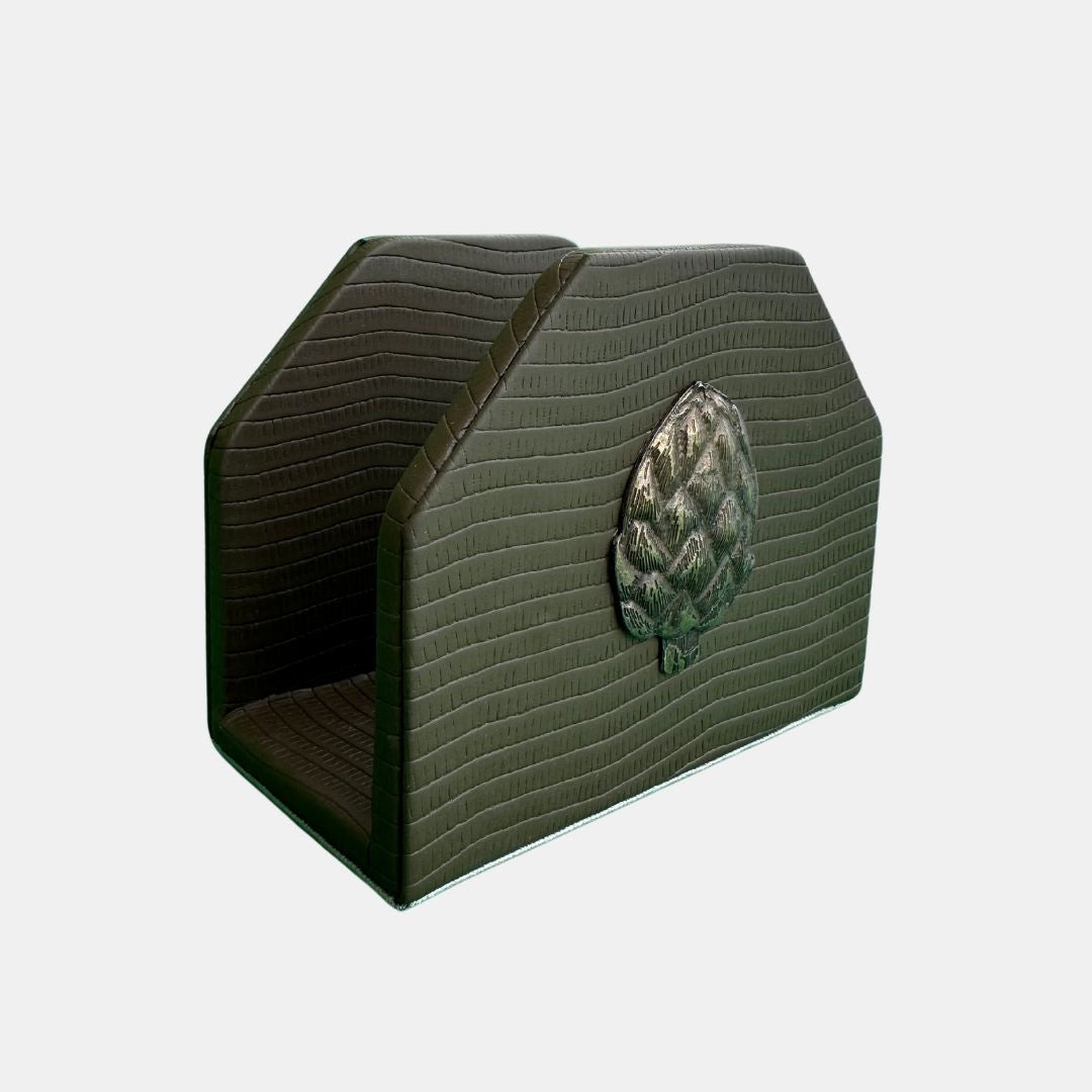 Artichoke - Synthetic Leather Napkin Holder