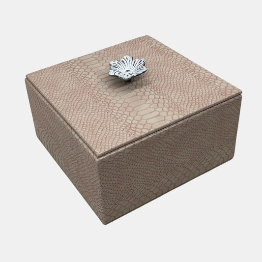 White Flower - Synthetic Leather Box