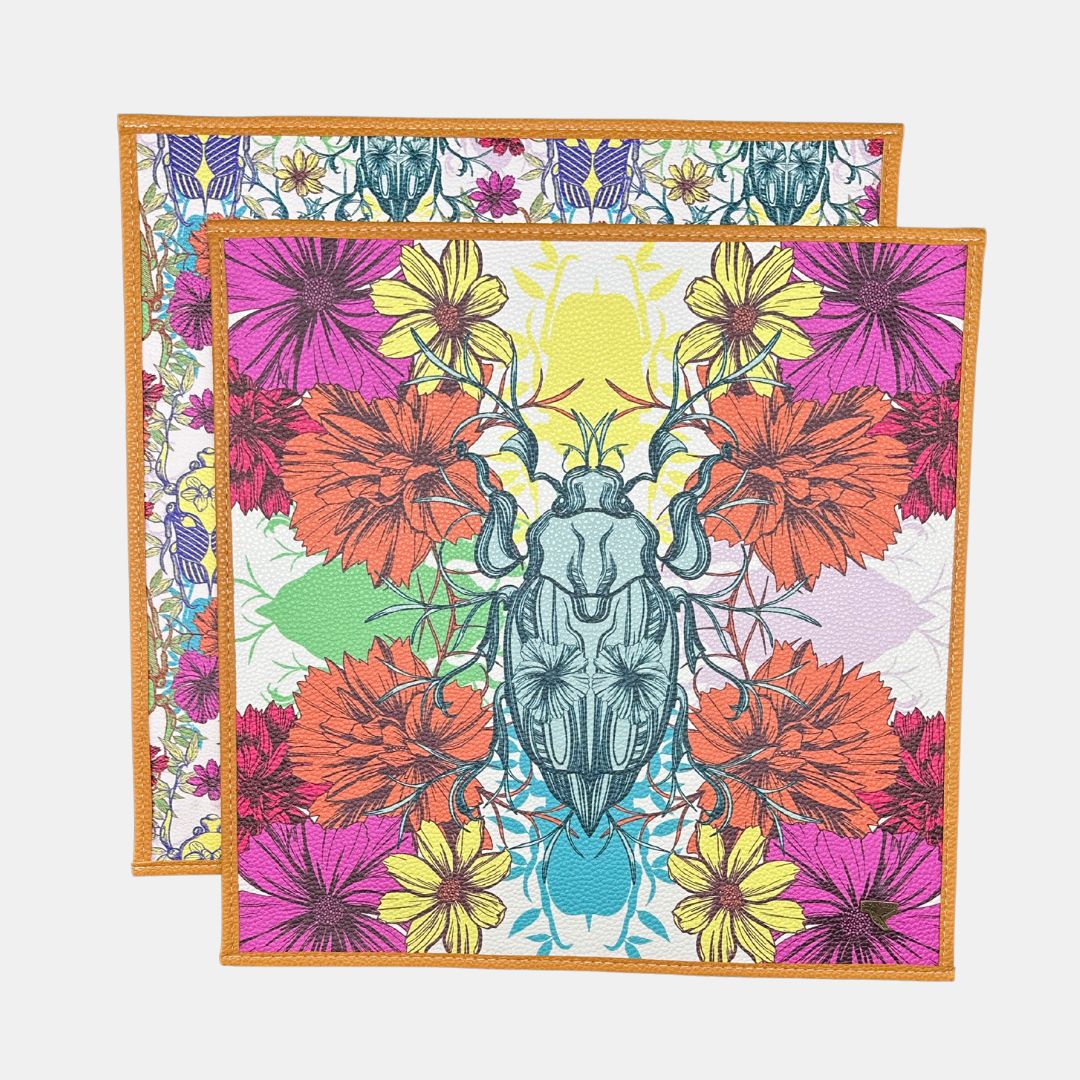 Beetle and Flowers Placemat (Set of 4)