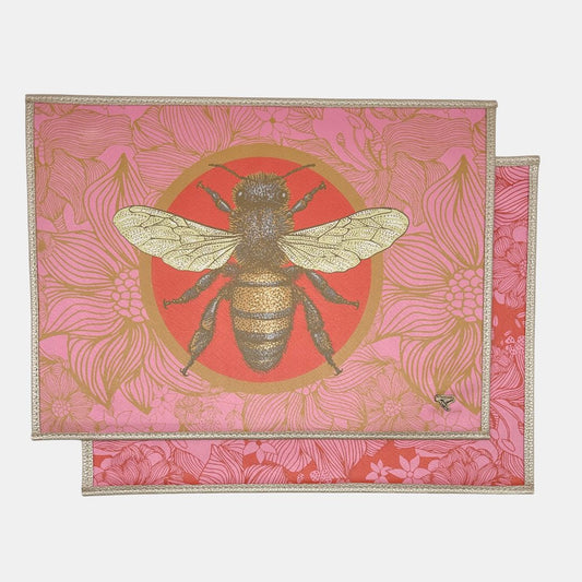 Pink Bee Placemat (Set of 4)