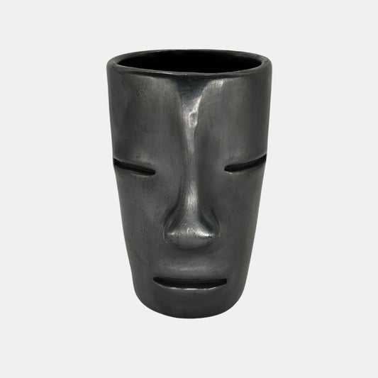 Serious face vase